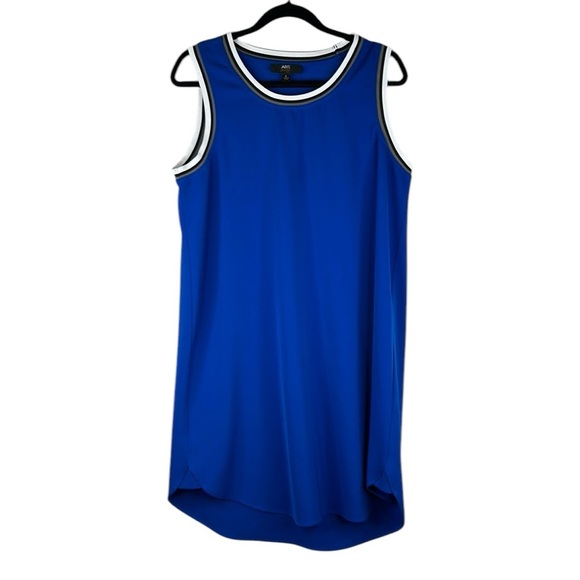 ABS Blue Crewneck Tank Jersey Casual Summer Sporty Dress Size Large - Picture 1 of 6
